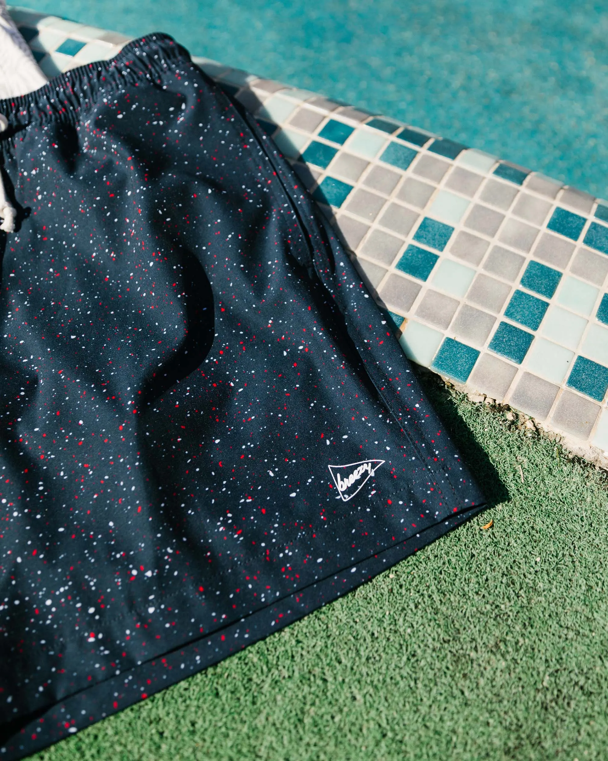 The USA Splatter Swim Trunks