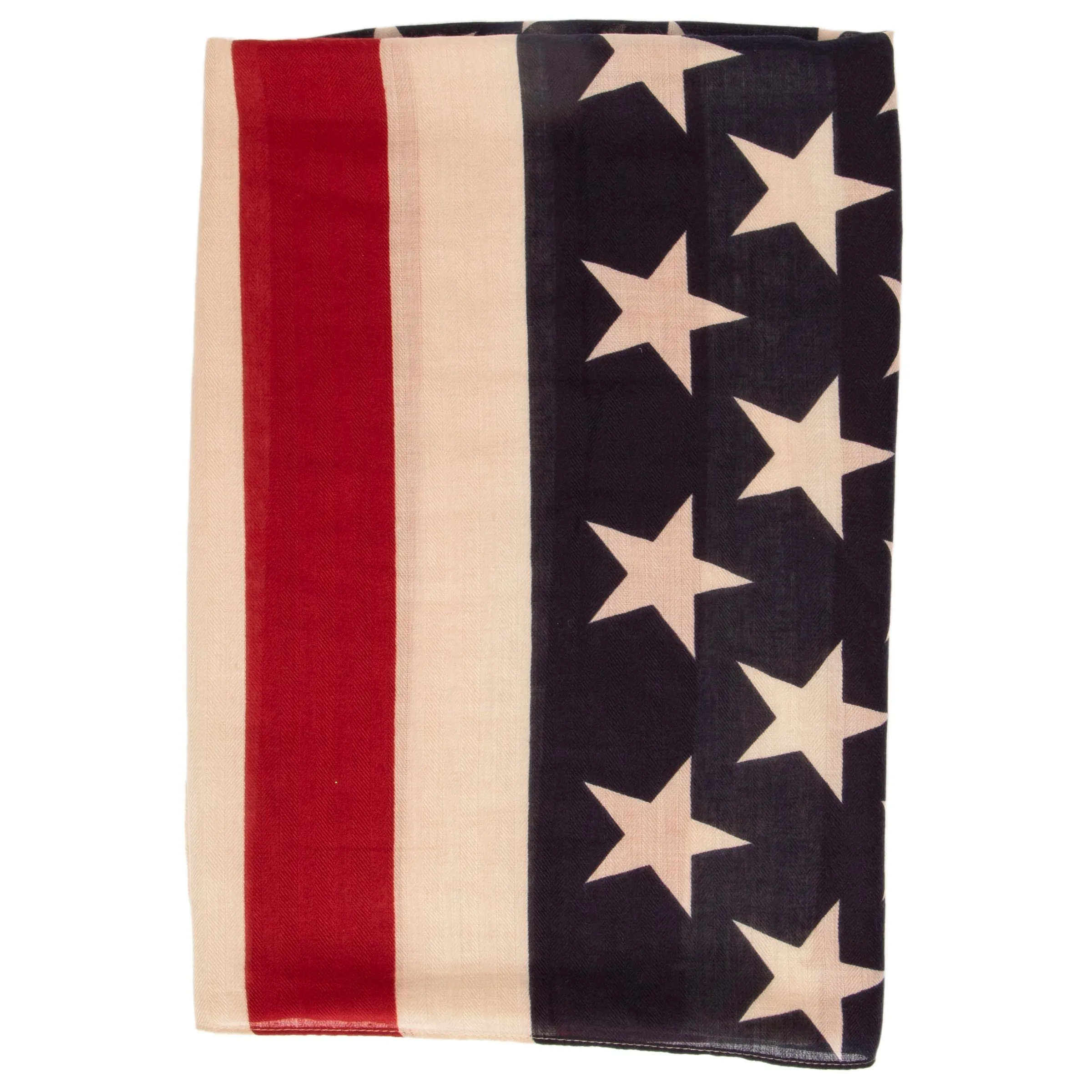 Womens BaySky Woven American Flag Scarf